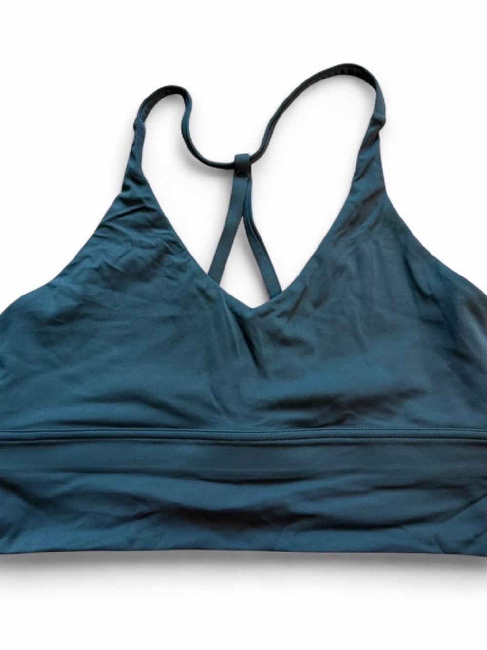 Teal Strappy Sports Bra